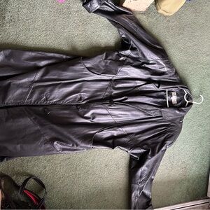 1980’s vintage Maggie Lawrence leather trench